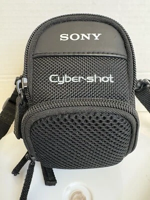 Sony Cybershot LCS-CSD Cyber Shot Black Carry Camera Case Belt Loop Great Cond.  - Image 1 of 4