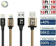 3 Pack Fast Charger Cable Heavy Duty For iPhone 6 7 8 plus Charger and Data Sync