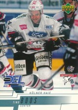 2000-01 Upper Deck DEL #138 TINO BOOS - KEC Cologne Sharks