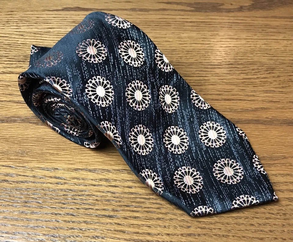 Corbata para hombre Tommy Bahama 100 % seda 4 pulgadas de ancho verde + beige floreciente 🔥 🔥 Foto 1 de 4