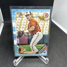 2019 Bowman Chrome Blue Rylan Brannon 1st Bowman Card 070/499 Orioles