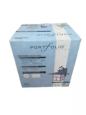 Portfolio Lighting Outdoor Wall Fixture Rustic Brown Light 12"x14" #97515 NEW - Image 1 of 4