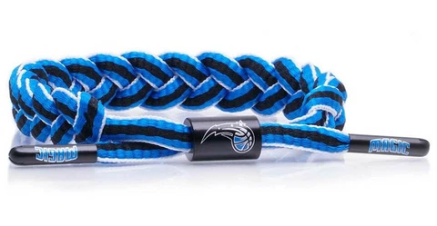 Rastaclat Basketball Orlando Magic Adjustable Knotted Bracelet - Blue & Black Cover