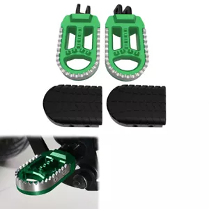 Fit For Kawasaki KLR650 1987-2018 2022-2024 Wide Enlarged Foot Pegs Footrest Set - Picture 1 of 24
