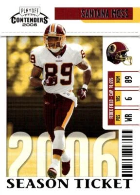 2006 Playoff Contenders #99 Santana Moss - Image 1 of 2