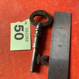 Antique English Hospital Asylum Door Key Male Attendant 331 Victorian Old MA - Picture 1 of 4