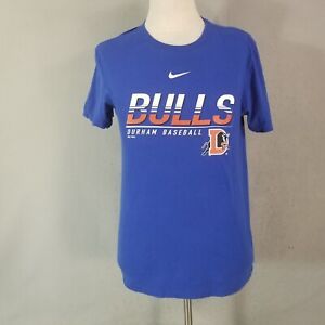 Nike Durham Bulls baseball shirt men's medium blue short sleeve cotton MiBL