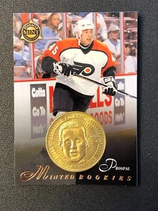 1997-98 Pinnacle Mint Card and Brass Coin #30 Vaclav "Vinny" Prospal RC - Picture 1 of 12