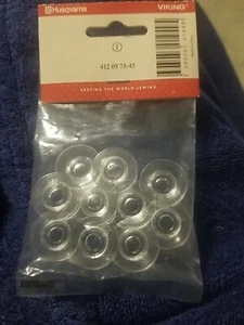 10 Clear Concave Bobbins Viking 1, 1+, 1200, 1250, 620, 1100 others #4120975-45 - Picture 1 of 1