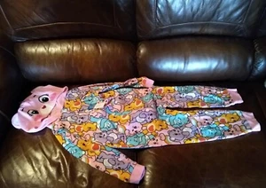 Care Bears Girls' Hooded Blanket Sleeper. Allover Print. Footless. Size 4/5   - Picture 1 of 5