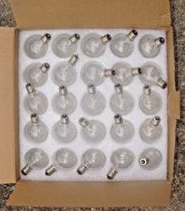 Box of JY 5 Watt , Clear, , 120 Volts, bulbs , NEW, lot of 25 - Picture 1 of 4