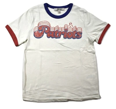 Camiseta retro con timbre de comida chatarra para mujer NFL New England Patriots nueva XS, S, L, XL Foto 1 de 4