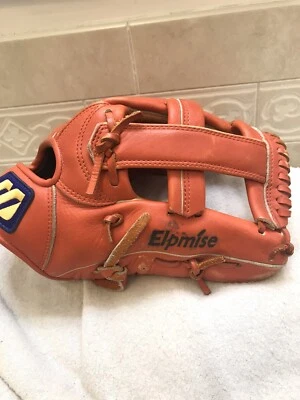 Mizuno Elpmise 11.5”  Reddish Orange Youth Baseball Softball Glove Right Throw - Image 1 of 4