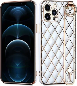 iPhone 12 Pro Phone Case Protective Cover with Hand Wrist Strap Kickstand Bumper - Picture 1 of 7
