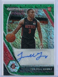 2021-22 Panini Prizm Draft TERRELL GOMEZ Green Shimmer AUTO Autograph RC 5/5
