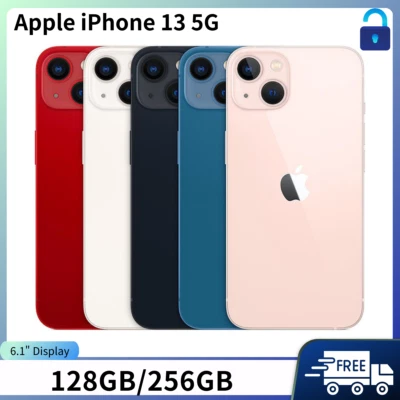 Nuovo Apple iPhone 13 (5G) 4GB+128GB/256GB Smartphone Senza Spedizione Dual SIM - Immagine 1 di 4