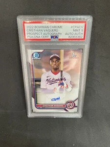 2022 Bowman Chrome - Prospect Autographs #CPA-CV Cristhian Vaquero (AU, RC) - Foto 1 di 1