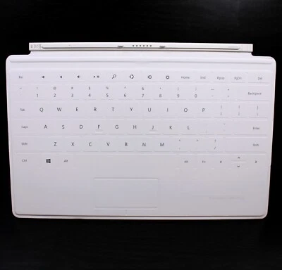 Microsoft Surface Modelo 1515 Blanco Magnético Táctil Cubierta Teclado Folio Estuche Foto 1 de 2