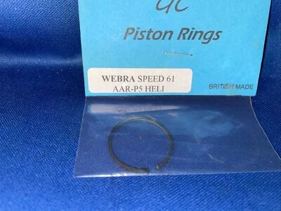 WEBRA speed 61 AAR-P5 HELI TYPE STD PINNED AFTERMARKET PISTON RING NIP