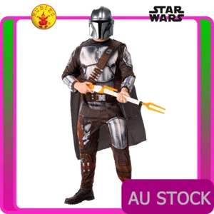 Deluxe Star Wars Mandalorian Costume Mens Book Week Adult Disney Yoda Warrior - Picture 1 of 6