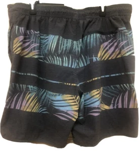 George Herren Badehose XL (40-42) Taschen grau blau Tropical Shorts MSH 8 - Bild 1 von 4