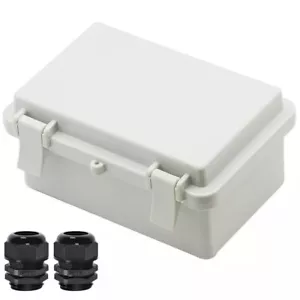 Junction Box ABS Plastic Dustproof Waterproof IP65 Electrical Boxes Hinged New - Picture 1 of 6