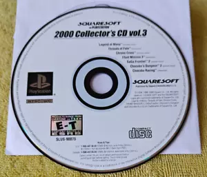 Squaresoft 2000 Collectors CD Vol 3 Playstation PS1 Demo Game Disc Only Tested - Picture 1 of 3