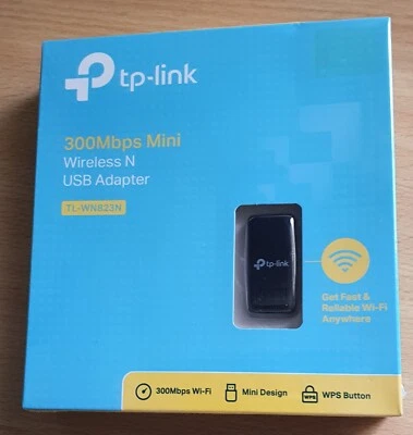 TP Link 300Mbps Mini Wireless N USB Adapter TL WN823N High Speed WiFi Dongle - Image 1 of 4