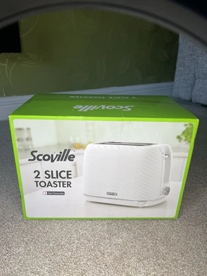 SCOVILLE 2 SLICE TOASTER(BRAND NEW IN BOX)WHITE - Image 1 of 4