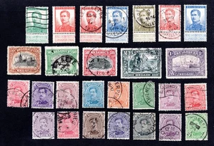 Belgium 1912-22 group of 27 stamps MH/used CV=13.6$ - Picture 1 of 2