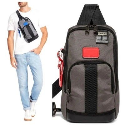 🆕️ Bolso Bandolera Delgado TUMI FIFE Viaje Bikercore Unisex Bikercore Foto 1 de 4