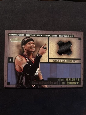 2002-03 Fleer Showcase - Basketball's Best Allen Iverson Memorabilia (MEM) - Image 1 of 4