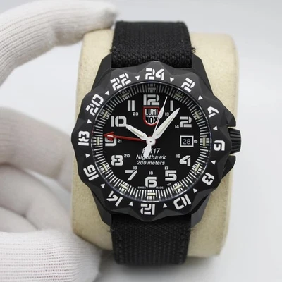 Кварцевые мужские часы Luminox F-117 Nighthawk Pilot GMT сталь 44 мм черный циферблат XA.6421 - Изображение 1 из 4