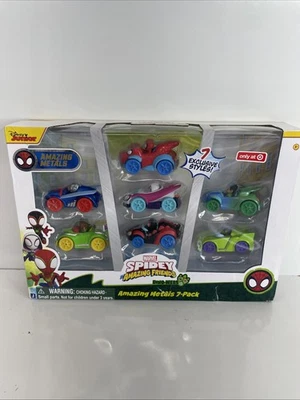 Marvel Spidey & His Amazing Friends Amazing Metals Exclusive 7pk 6-Inch Diecast - Image 1 of 4