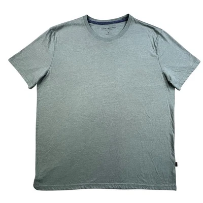 Camiseta Lucky Brand Para Hombre Talla XL Verde Manga Corta Mezcla Algodón Poliéster Suave Foto 1 de 4
