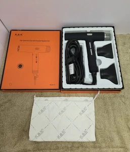 Secador de pelo de alta velocidad K&K con abundantes iones negativos caja abierta - Imagen 1 de 4