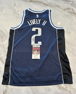 Dereck Lively II Signed Autographed Dallas Mavericks Jersey JSA COA Certified - Picture 1 of 4