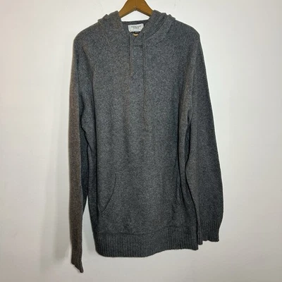 American Eagle Mens Shirt Size Large Tall Gray Hooded Long Sleeve Pullover - Image 1 of 4