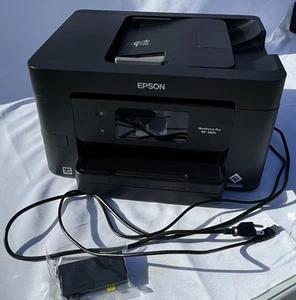 Epson Workforce Pro WF-3820 Wireless Ink Jet Printer W/ Extra Ink TESTED WORKS! - Picture 1 of 8