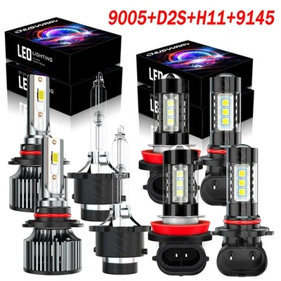 Faros antiniebla diurnos LED HID delanteros 8 piezas para Acura ILX 2013-2015 Foto 1 de 4