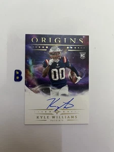 2025 Panini Origins Kyle Williams Auto On Card RC Patriots #RA-KWI - Picture 1 of 2