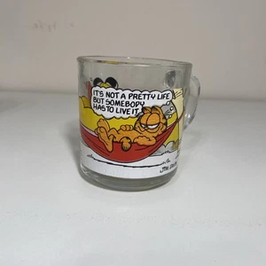 Taza de café McDonalds Garfield Odie 1978: no es una vida bonita... hamaca - Imagen 1 de 6