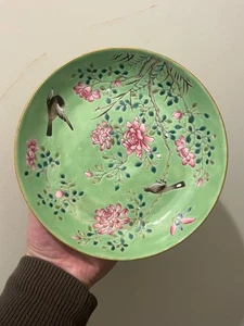 Chinesische antike Porzellan Schale Teller Famille Rose Guangxu Mark und Periode Qing - Bild 1 von 19