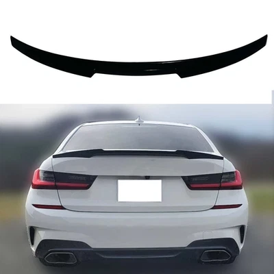 Rear Trunk Spoiler M4 Style Glossy Black For BMW G20 330i M340i G80 M3 2019-2025 - Image 1 of 4