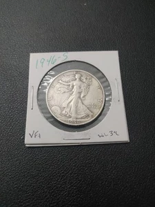 Mezzo dollaro 1946 S Walking Liberty ottime condizioni+ - Foto 1 di 8