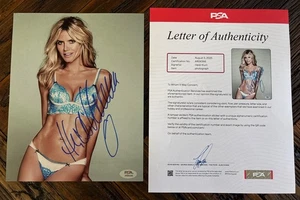 HEIDI KLUM SIGNED 8x10 PHOTO SI VICTORIA SECRET MODEL SUPERMODEL PSA AUTHENTIC - Picture 1 of 4