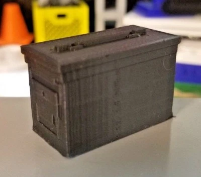 RC 1/10 Scale Black Ammo Can Box Bullet Rock Crawler Truck Miniature Accessories - Image 1 of 4