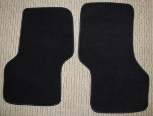 Black Avery Grand Touring Carpet 2pc Floor Mats for 1997-2002 Express & Savana - Picture 1 of 1