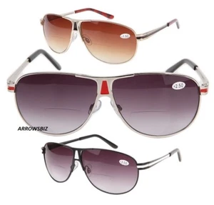 Vintage bifokale Sonnenbrille mit Lesegerät Lesebrille +1 +1,5 +2 +2,5 +3 +3,5 UK - Bild 1 von 4