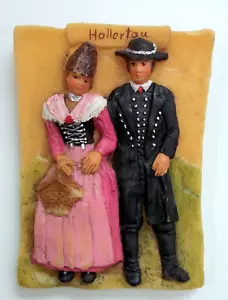 Scultura da parete in cera 3D arte popolare intagliata a mano vintage fatta in Germania - Foto 1 di 2